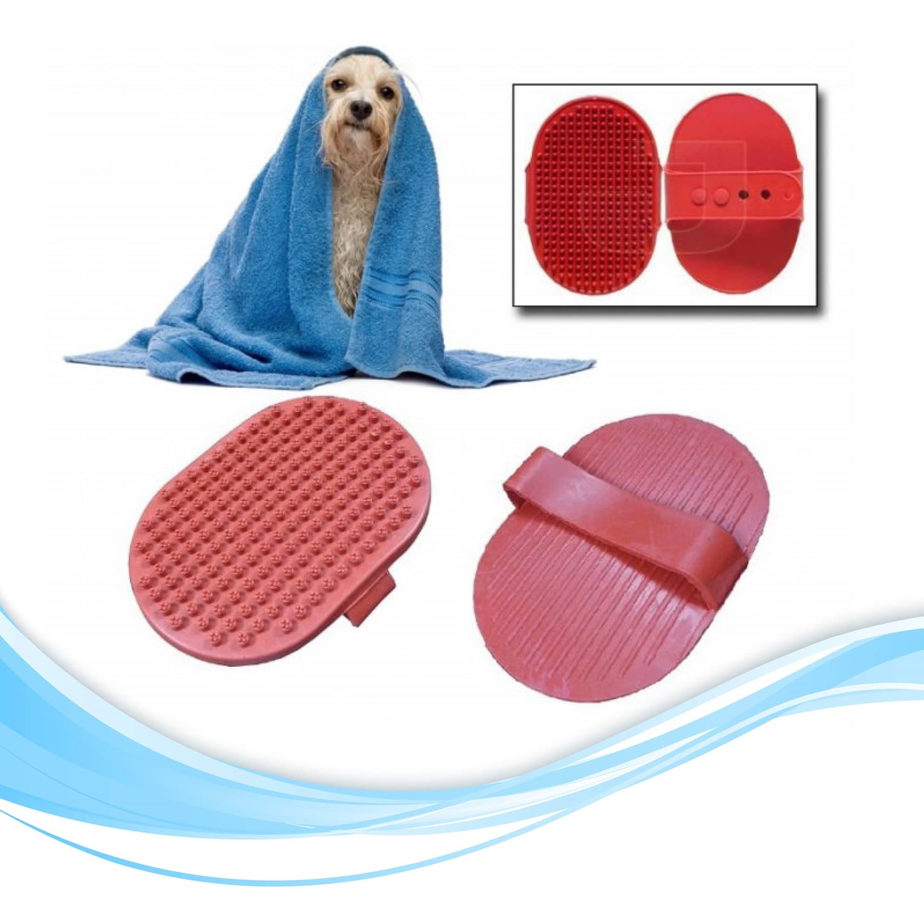 TrdStore® Ergonomik Masajlı Evcil Hayvan Kedi Köpek Yıkama Fırçası Aparatı - Görsel 2