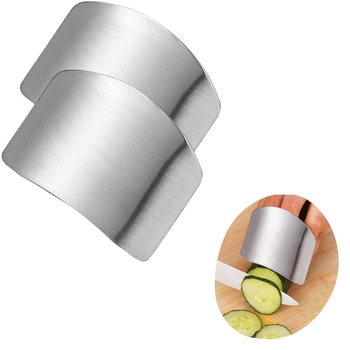 2'li Metal Parmak Koruyucu Hızlı ve Güvenli Kesme Paslanmaz Çelik Koruyucu Aparat