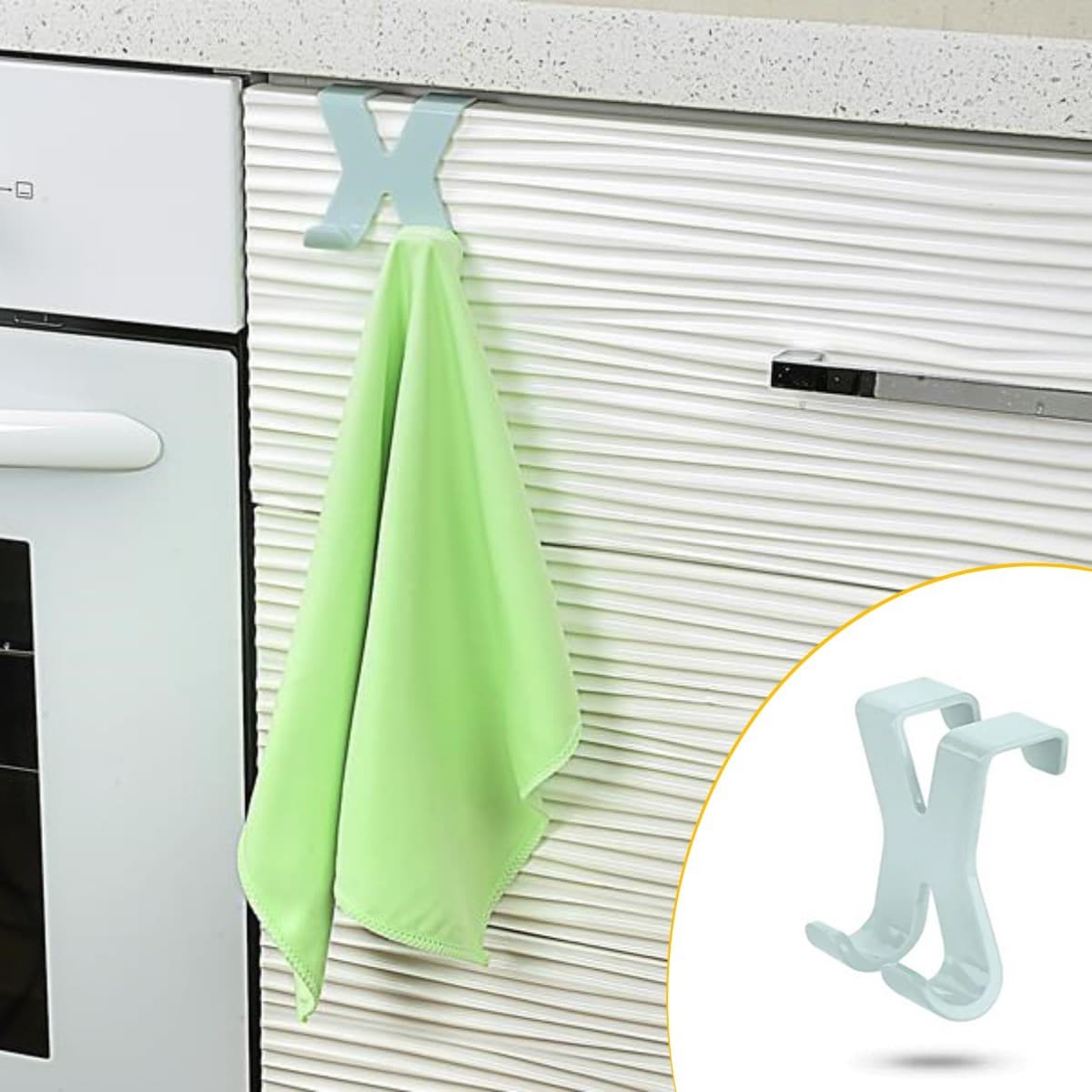 TrdStore® Mutfak Banyo Dolap Kapağına Takılan Meta Havlu Askılığı Aparatı