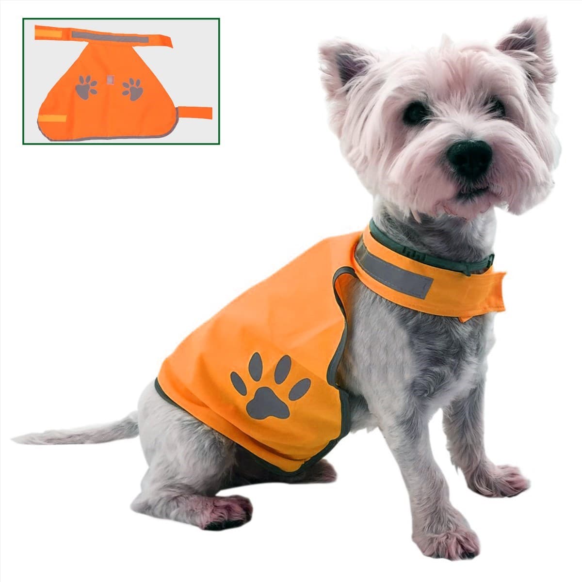TrdStore® Gece Görüşlü Reflektör Kumaşlı Cırt Cırtlı Köpek Yeleği Small