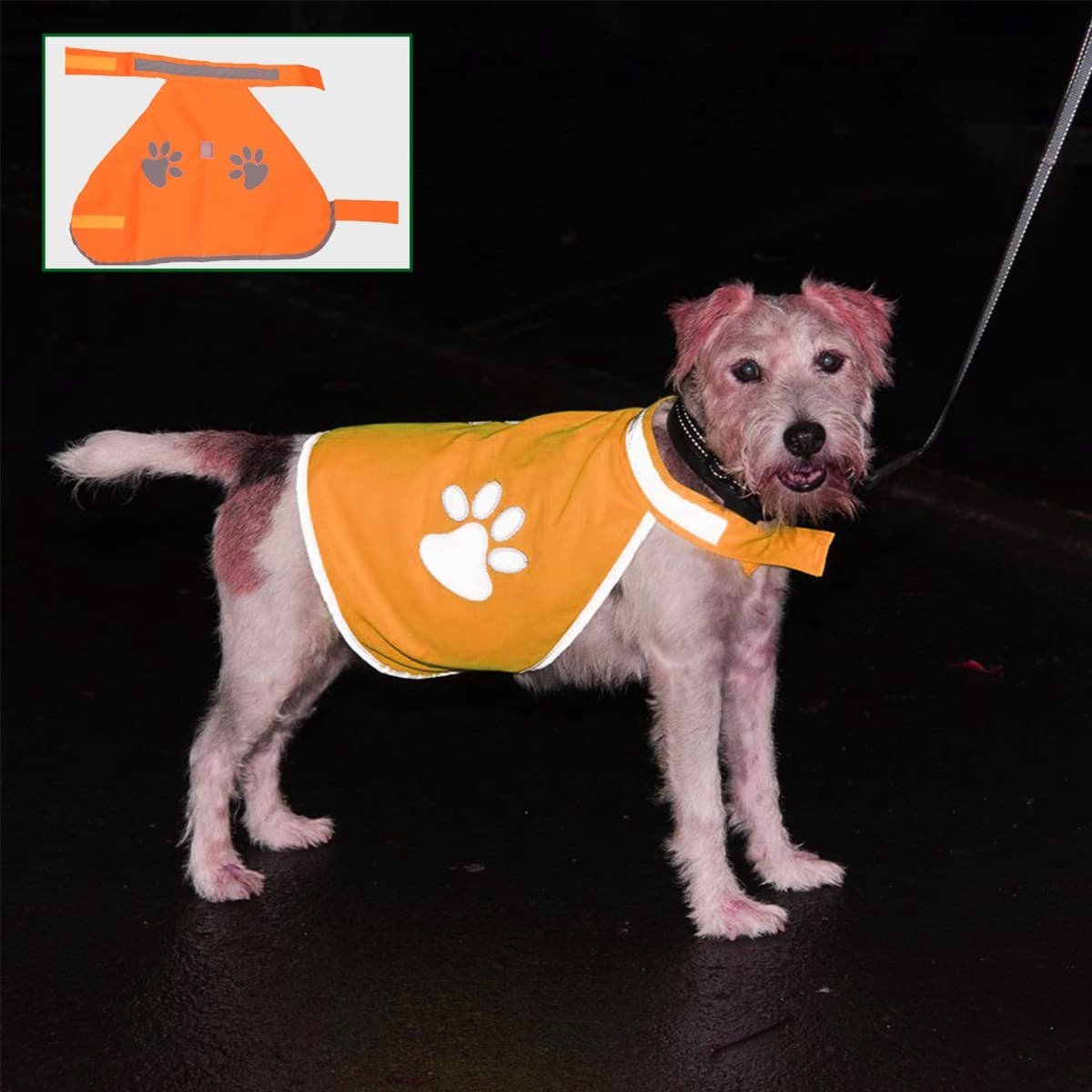 TrdStore® Gece Görüşlü Reflektör Kumaşlı Cırt Cırtlı Köpek Yeleği Medium