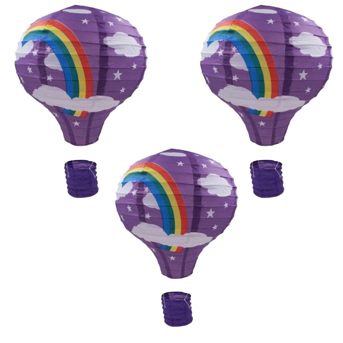 TrdStore® Dekoratif Renkli Kağıt Dilek Feneri Balonu Renkli Uçan Balon - Görsel 2
