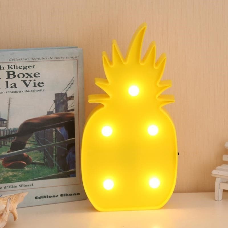 TrdStore® Ananas Şeklinde Ledli Dekoratif Eğlenceli Çocuk Gece Lambası - Görsel 2