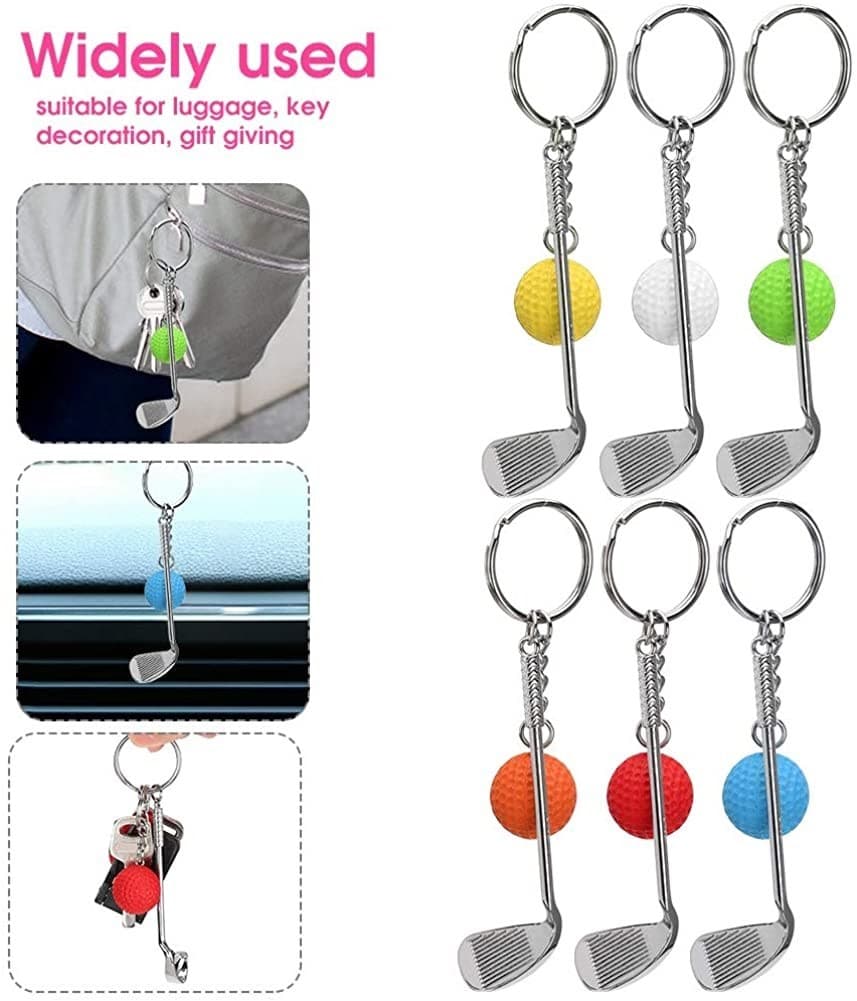 Gerçekçi Golf Tasarımlı Şık Anahtarlık Kolye Çanta Süsü Golf Keychain - Görsel 2