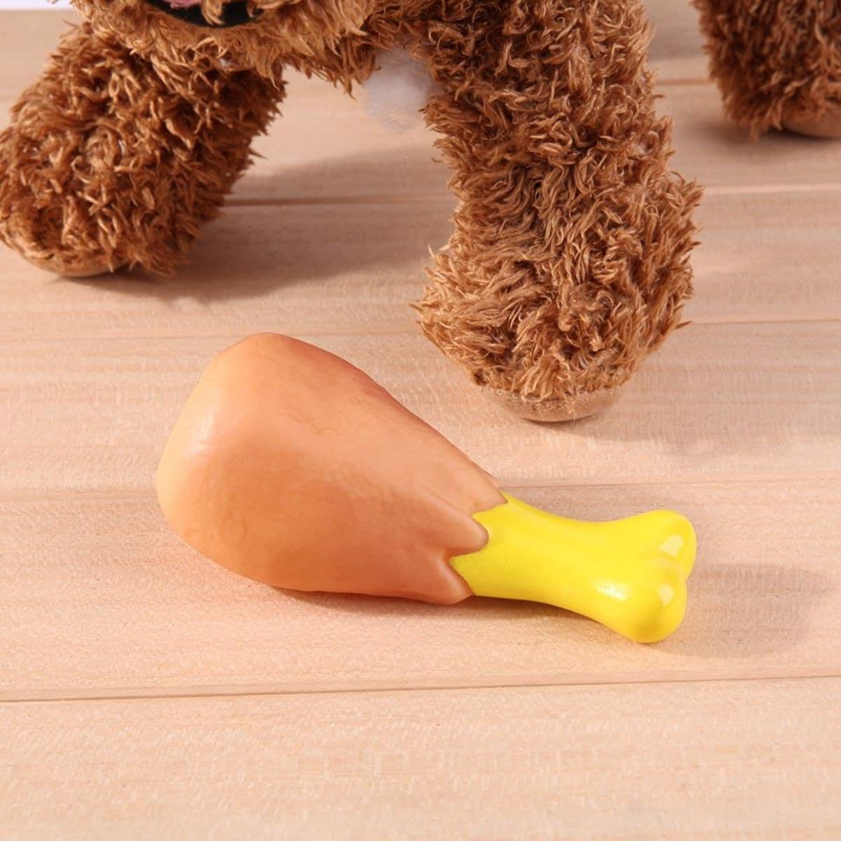 Köpekler İçin Oyuncak Tavuk Budu - Görsel 2