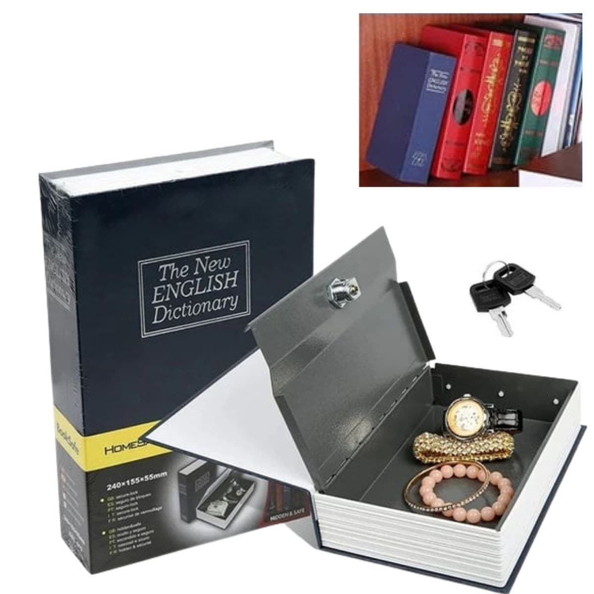 TrdStore® Kitap Görünümlü Gizli Kasa