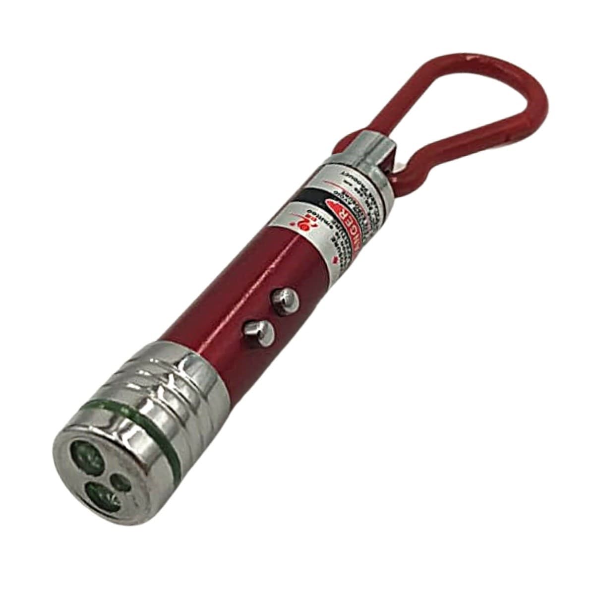 3 Fonksiyonlu Kırmızı Beyaz Işıklı Led Lazer Kedi Köpek Oyuncak Anahtarlık - Görsel 2