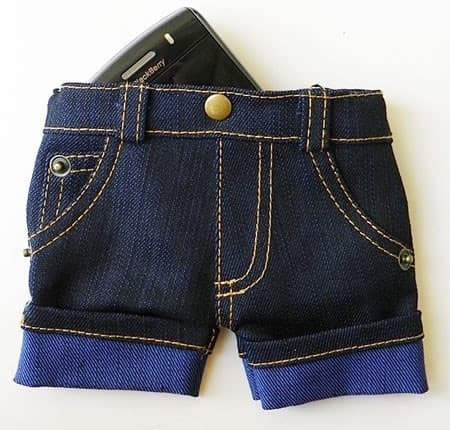 TrdStore® Jean Short Telefon Kılıfı ve Cüzdan