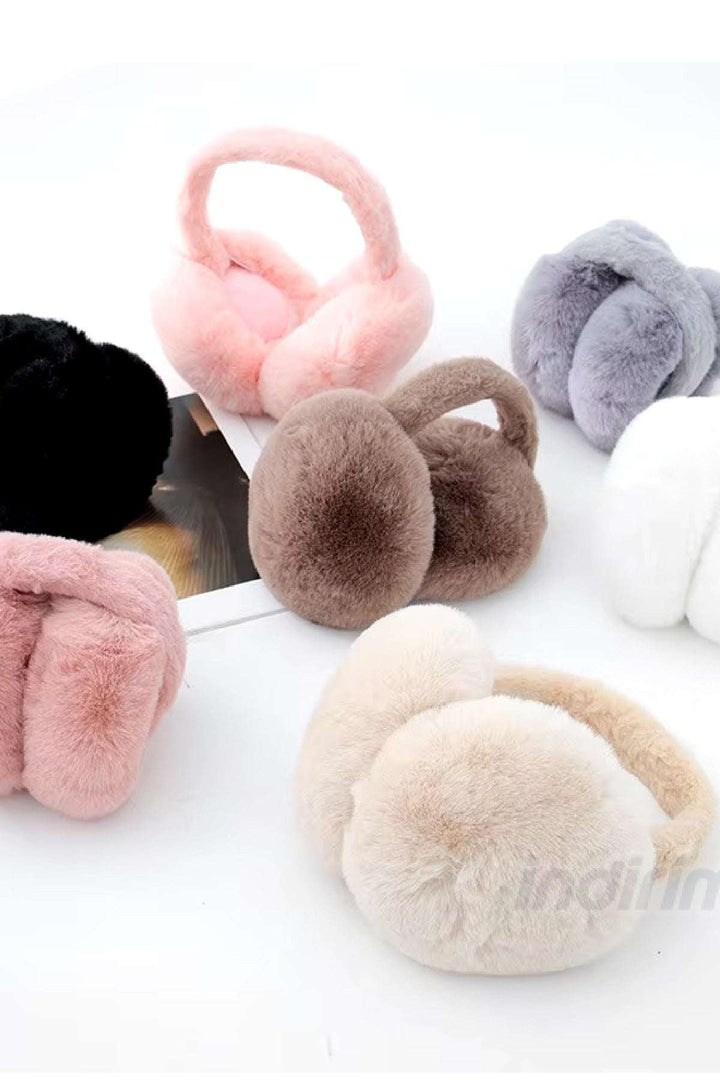 Trend Peluş Kulaklık Katlanır Model Soğuk Koruyucu Peluş Kalın Kışlık Soft Kulaklık Beyaz - Indirimsepeti