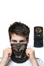Aslan Desenli Motorcu Buff Maske Outdoor Boyunluk Unisex Bandana Spor, Motor ve Günlük Kullanım