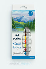 3’lü Sanat Seti – Guaj Boya 12x9ml, Akrilik Boya 12x5ml ve Profesyonel Guaj Boya Seti – 36 Renk Hobi & Sanat Boyama Seti