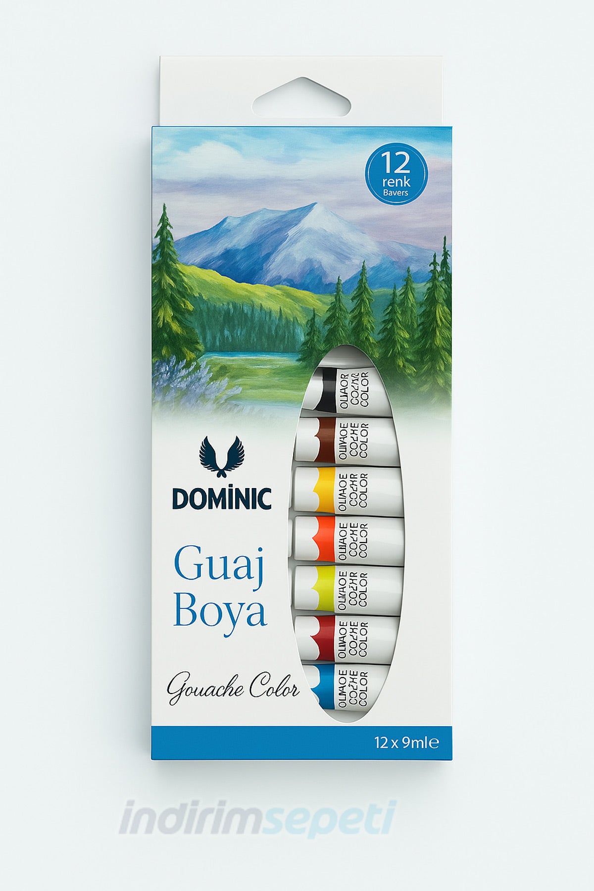 3’lü Sanat Seti – Guaj Boya 12x9ml, Akrilik Boya 12x5ml ve Profesyonel Guaj Boya Seti – 36 Renk Hobi & Sanat Boyama Seti