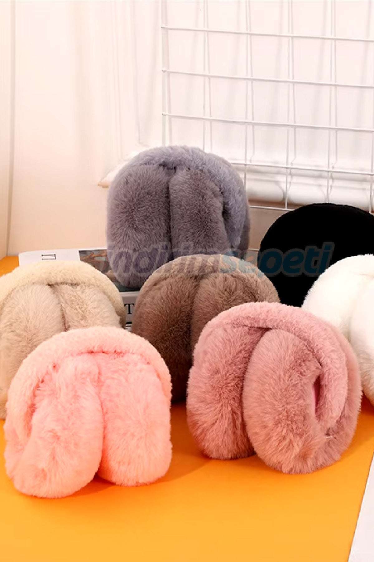 Trend Peluş Kulaklık Katlanır Model Soğuk Koruyucu Peluş Kalın Kışlık Soft Kulaklık Siyah - Indirimsepeti