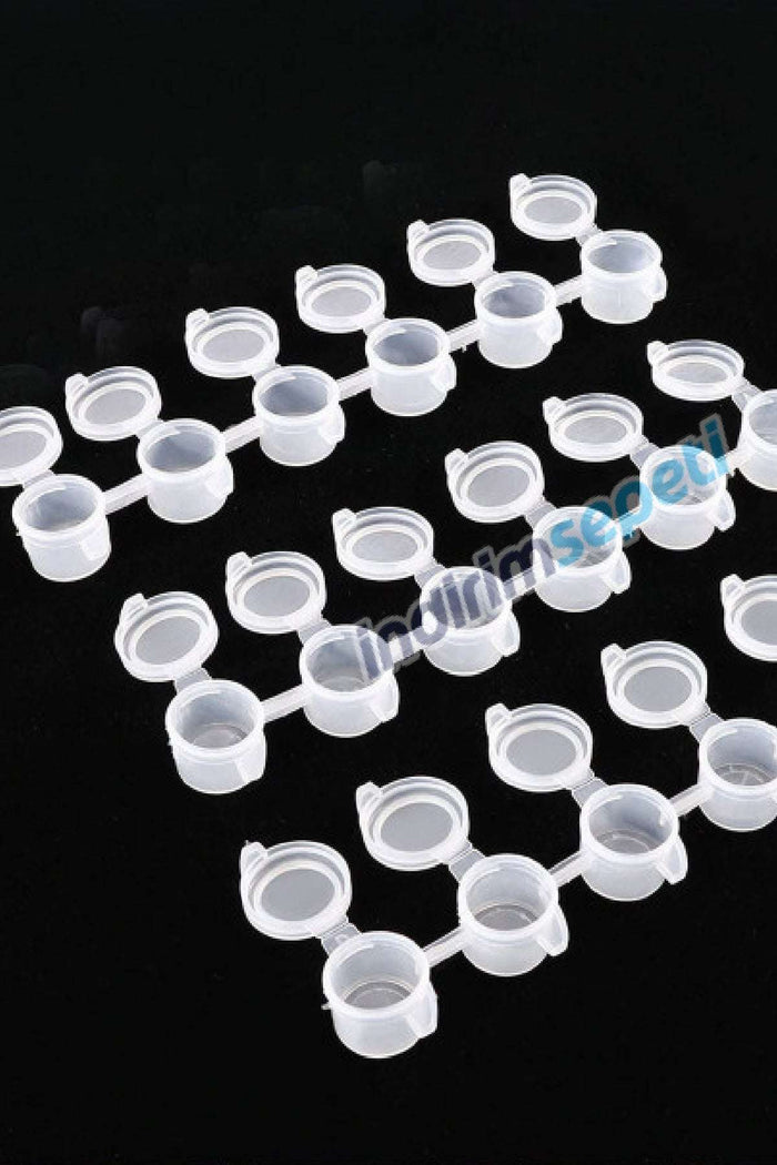 Plastik Kapaklı Boş Şerit Boya Kabı 3 ml 6 x 10  Adet - Indirimsepeti