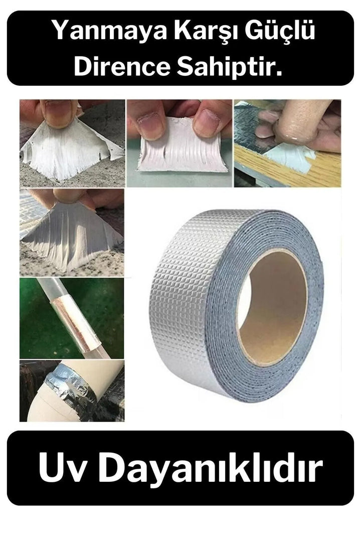 Su Geçirmez Sızdırmaz Dayanıklı Alüminyum Bant 48 Mm x 10 Mt Alüminyum Bandı - Indirimsepeti