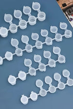 3 ml cc Kapasiteli Pratik Boş Plastik Boya Kutusu – 6'lı Şerit 6x 3 ml 1 Adet - Indirimsepeti