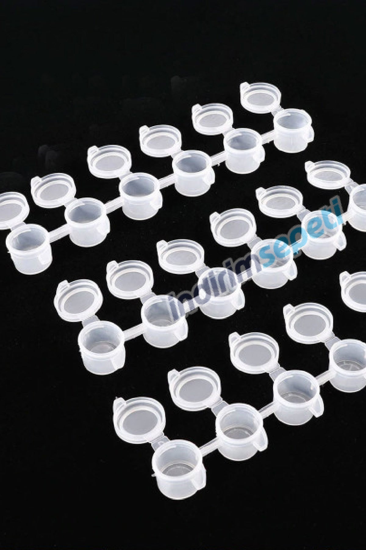 3 ml cc Kapasiteli Pratik Boş Plastik Boya Kutusu – 6'lı Şerit 6x 3 ml 1 Adet - Indirimsepeti