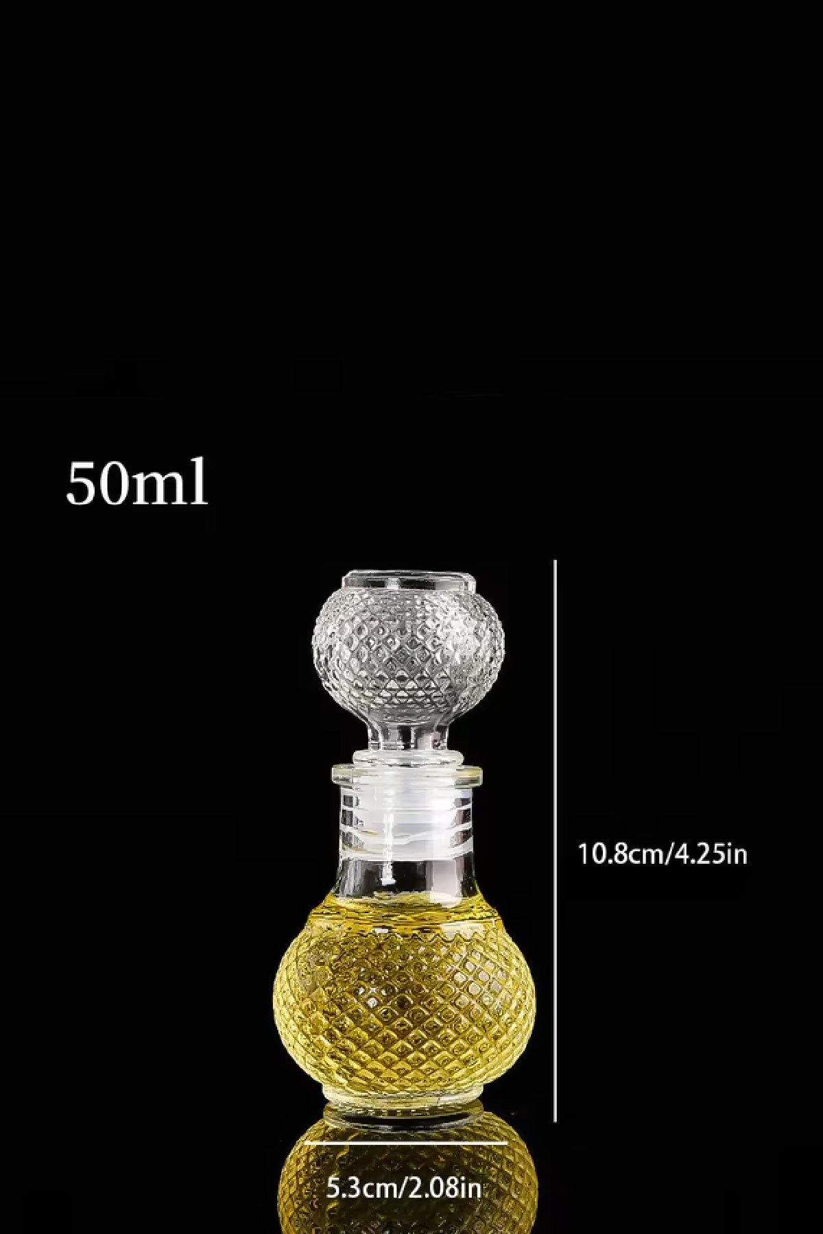 Şişe Tırtıklı Cam Kapaklı Boş Kolonya Parfüm Şişesi 50 cc vidalı kapak Seyahat Hediyelik - indirimsepeti