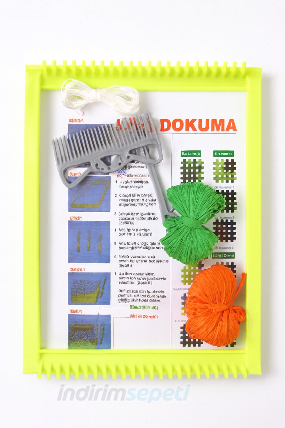 Halı Dokuma Tezgahı Eğitim ve Hobi Seti – El Yapımı Goblen, Küçük El Sanatları, Çocuk ve Yetişkin Dokuma Makinesi, DIY Craft - indirimsepeti