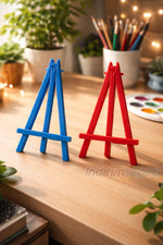 Mini Plastik Şövale 14,5 cm x 8 cm – Küçük Boy Resim Standı | Çocuklar İçin Masaüstü Şövale 1 Adet - indirimsepeti