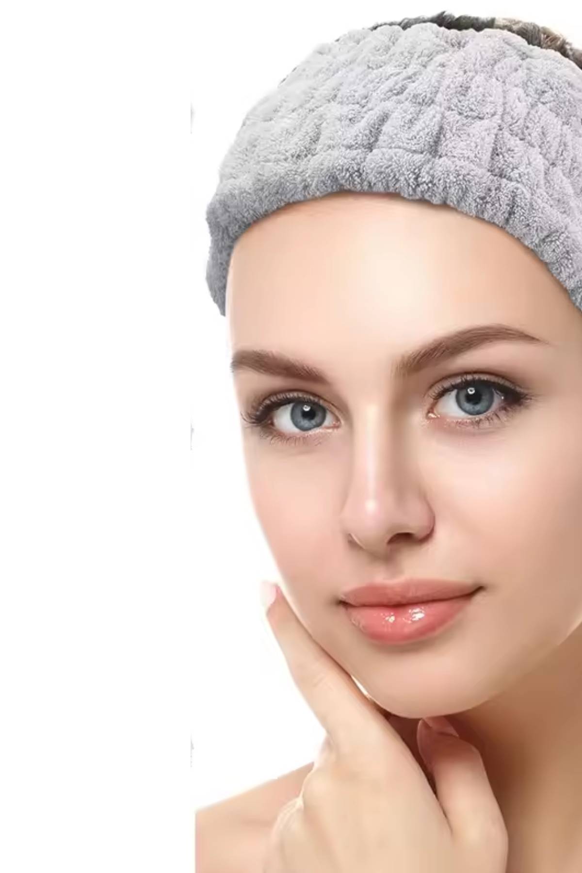 Polar Yüz ve Saç Bandı Makyaj Kafa Bandı Yıkama Spa Kafa Bandı Fiyoksuz Gri - Indirimsepeti