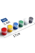3ml Akrilik Boya 6 Renkli Mini Boy Tüp Dolu | Okul ve Yaz Kampı Boyama Seti - Indirimsepeti