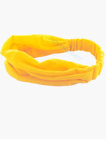 Saç Bandı Bandanası Bahar ve Yaz Boho Stili, Lastikli Esnek Bandı, Plaj ve Seyahat Açık Sarı - Indirimsepeti