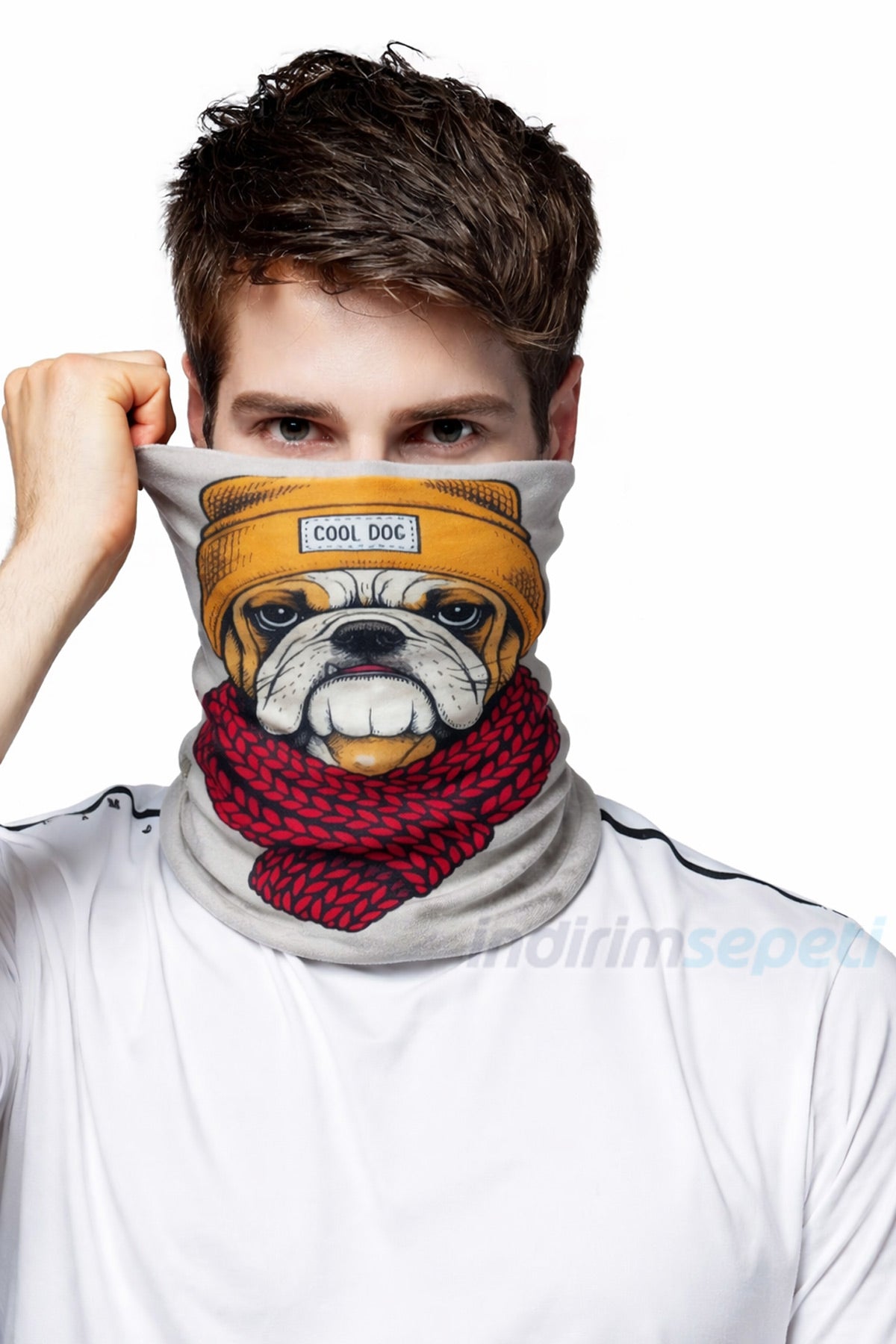 Cool Dog Desenli Baff Boyunluk – Çok Amaçlı Bandana, Maske ve Boyunluk | Unisex Outdoor Aksesuar