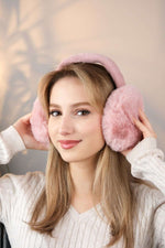 Trend Peluş Kulaklık Katlanır Model Soğuk Koruyucu Peluş Kalın Kışlık Soft Kulaklık Gül Kurusu - Indirimsepeti