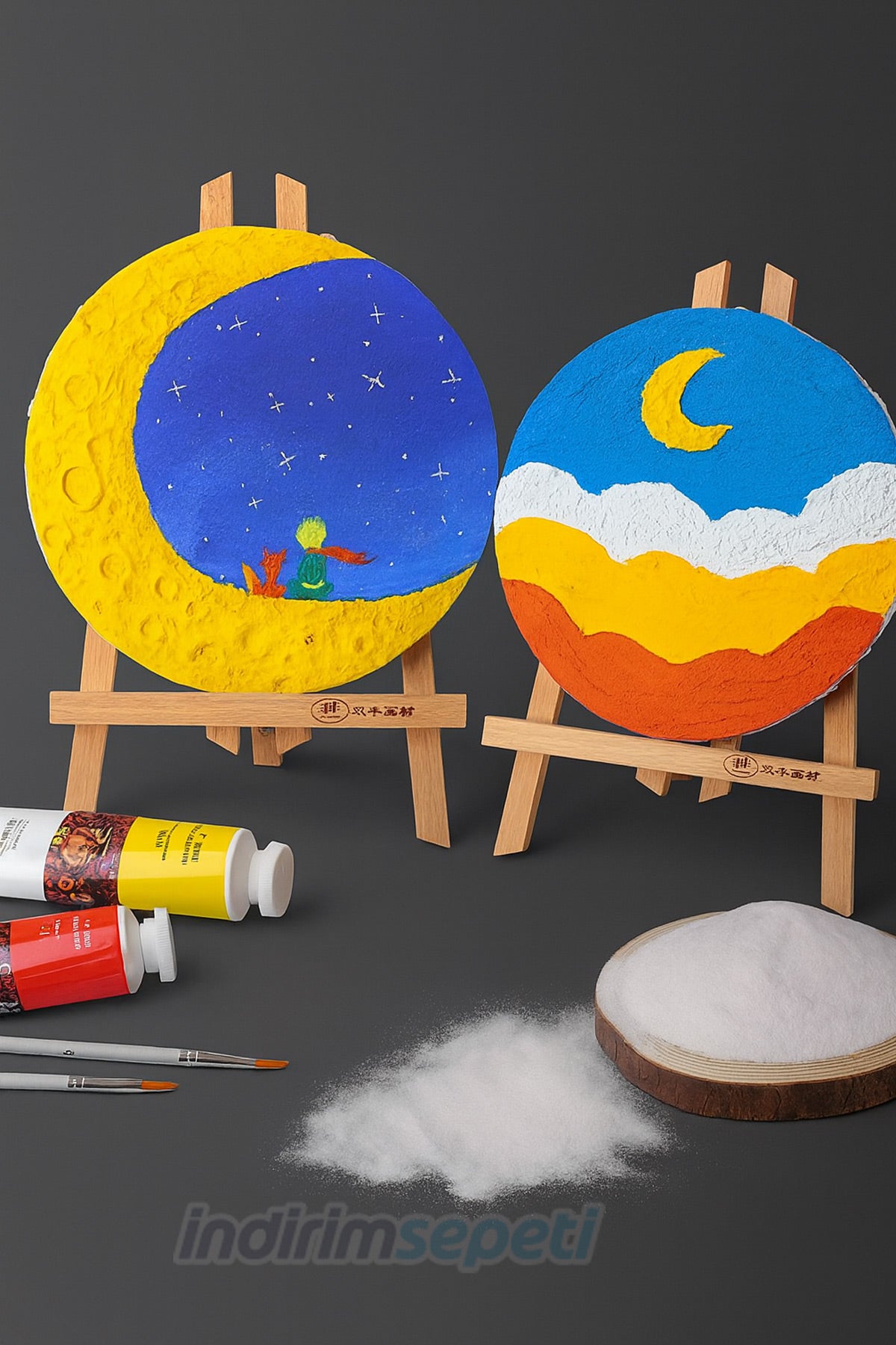 Sanatsal Boyama Kumu – 500 gr Beyaz Kuvars Akrilik Doku ve Resin Art Kum, Yüksek Kalite Dekoratif Kum - indirimsepeti