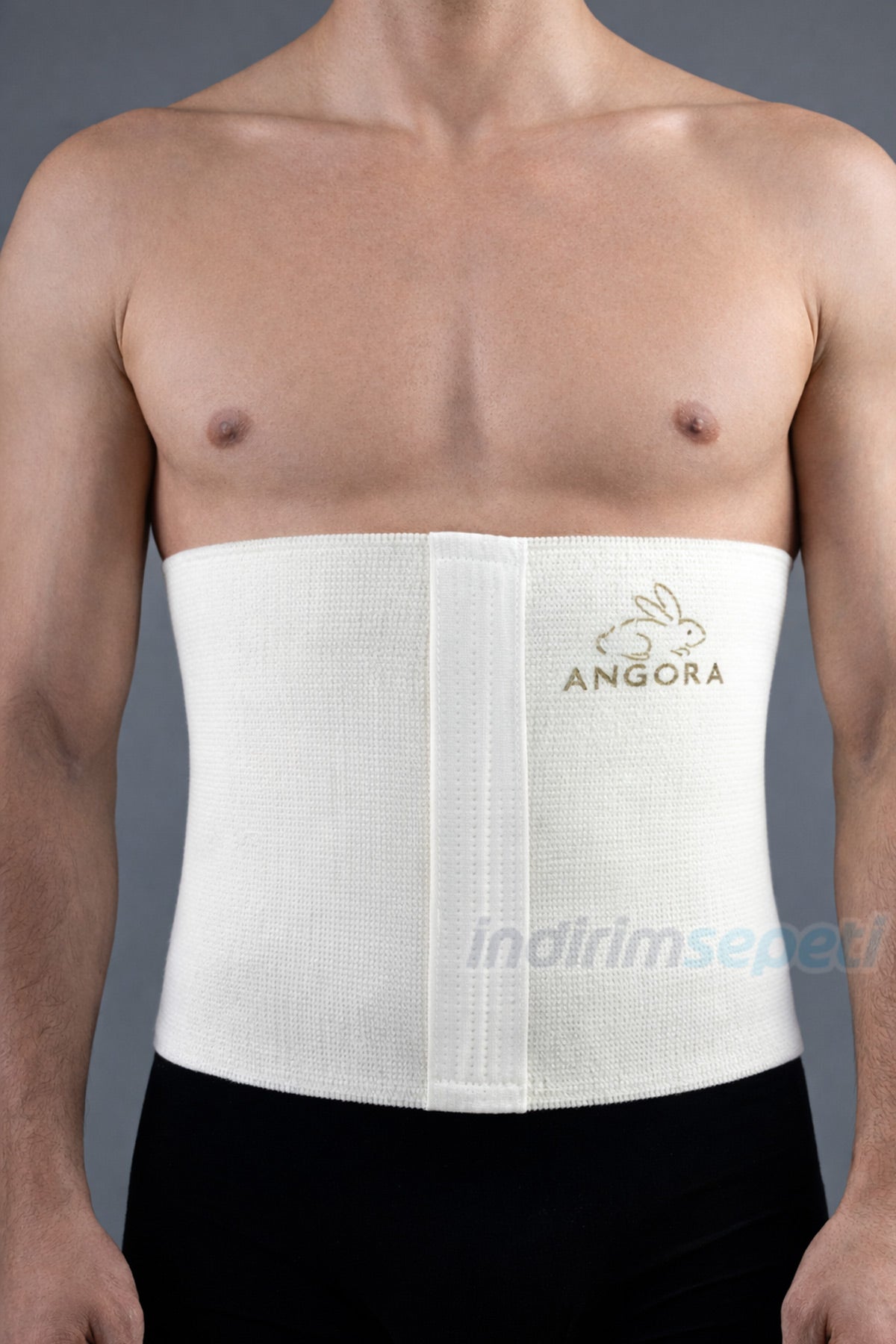 Yün Korse %100 Angora Giydirmeli ince Unisex Bel Korsesi – Isı Tutucu, Lastik Geçmeli Bel Destekleyici