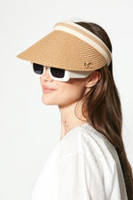 Hasır Şapka Taç Tipi Güneş Vizörü Özel Hafif ve Şık Plaj Vizörü Hasır Siperlik Farklı Model Renk - Indirimsepeti