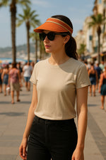 Hasır Şapka Taç Tipi Güneş Vizörü Özel Hafif ve Şık Plaj Vizörü Hasır Siperlik Farklı Model Renk - Indirimsepeti