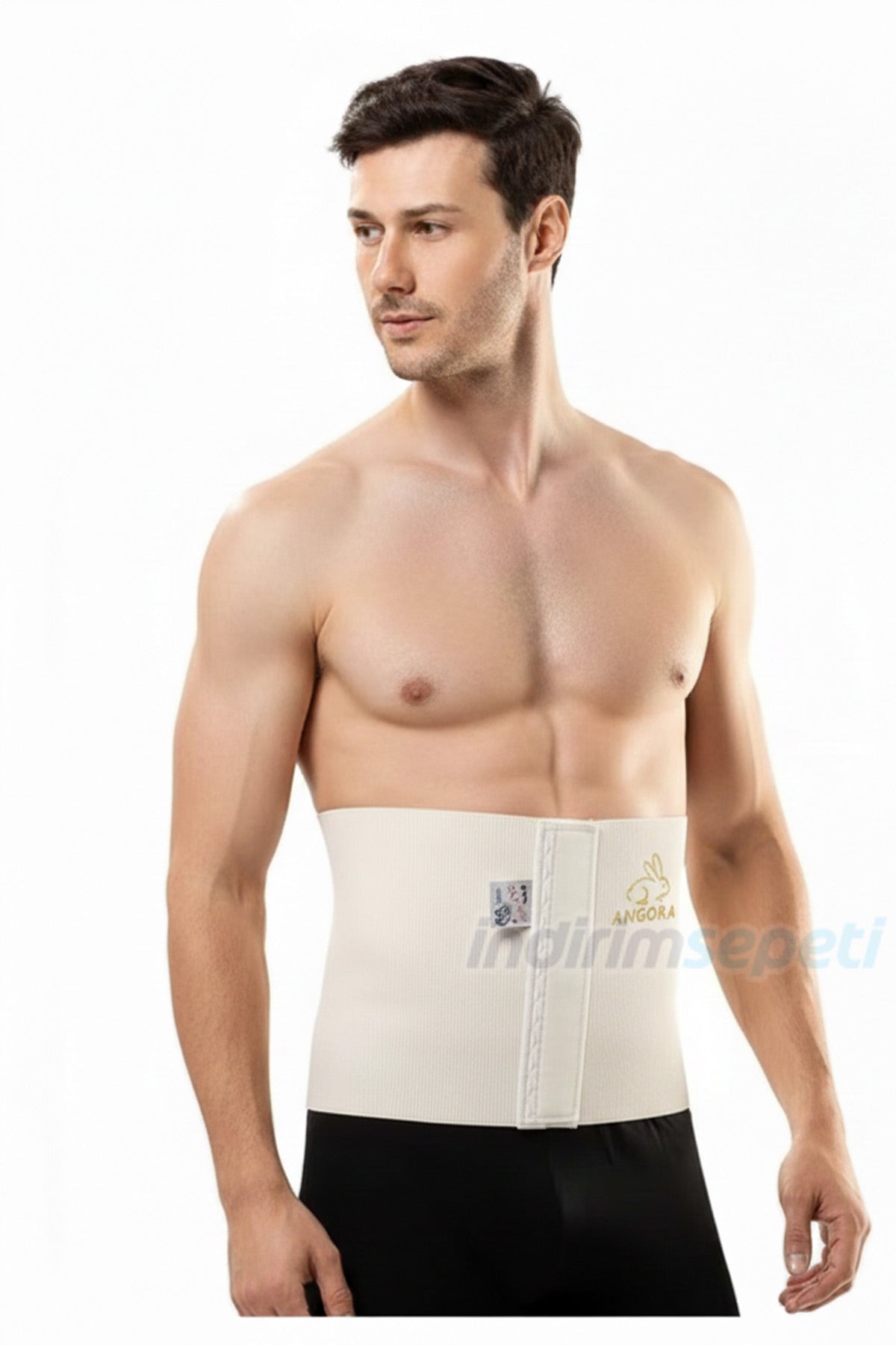 Yün Korse %100 Angora Giydirmeli ince Unisex Bel Korsesi – Isı Tutucu, Lastik Geçmeli Bel Destekleyici