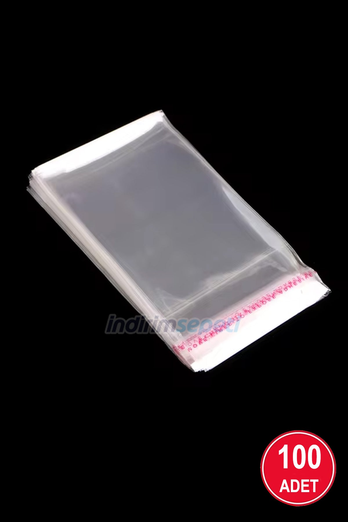 100 Adet 10x14 Cm Bantlı Şeffaf Opp Jelatin Poşet, Kurabiye Poşeti - indirimsepeti
