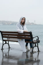 Yağmurluk EVA Yüksek Kalite,Bağcıklı Rüzgar Geçirmez, Cepli | XL Beden Taşıma çantalı Siyah Sarı