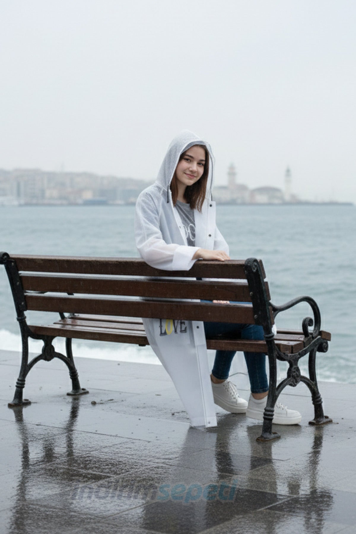 Yağmurluk EVA Yüksek Kalite,Bağcıklı Rüzgar Geçirmez, Cepli | XL Beden Taşıma çantalı Siyah Sarı