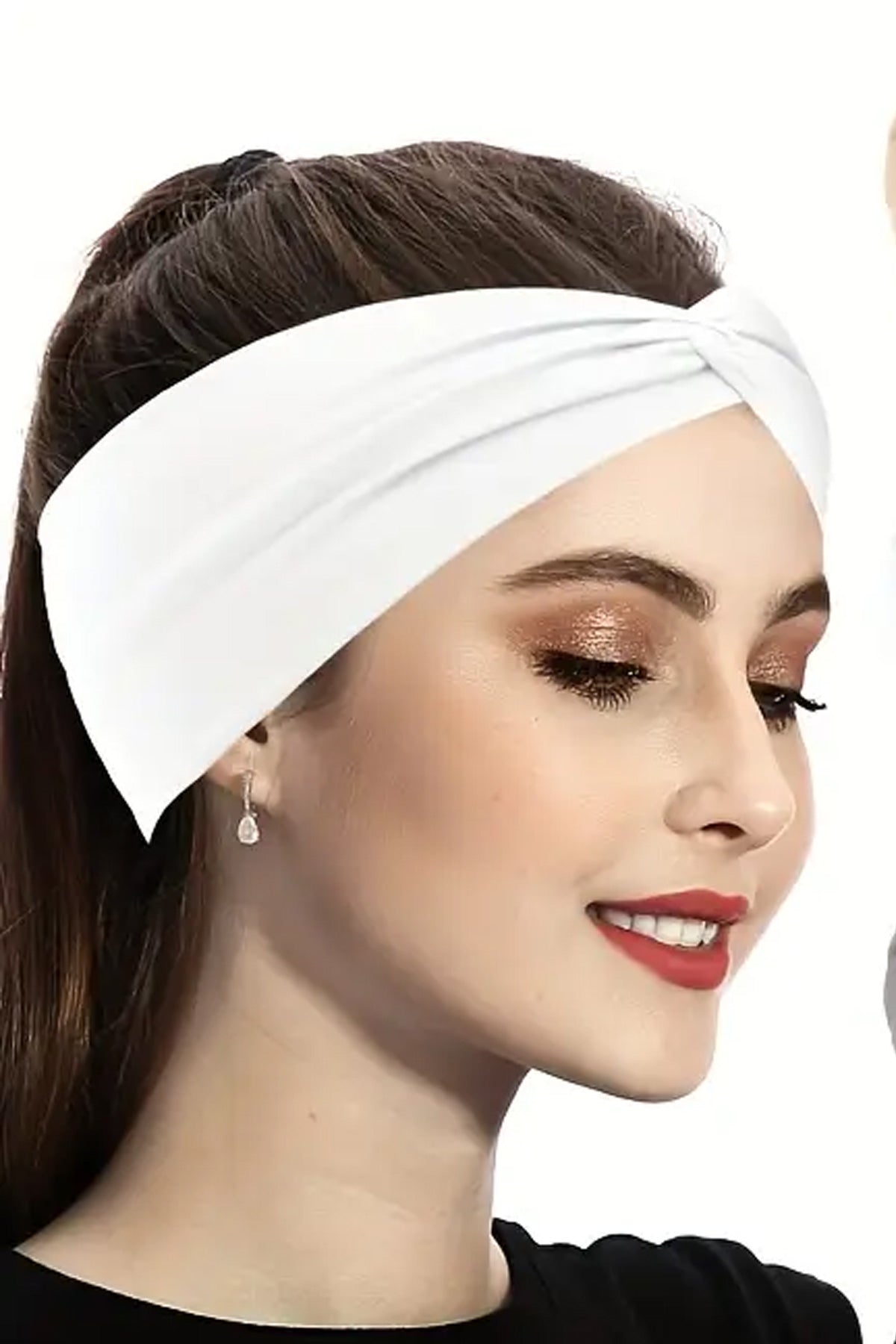 Çapraz Makyaj Yıkama Deniz Sahil Gezi Saç Bandı  Saç Bant Polyester Beyaz - Indirimsepeti