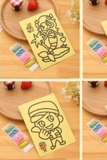 Kum Boyama A4 Kum Boyama Seti, Büyük Boy Kum Boyama Seti 1 Adet - Indirimsepeti