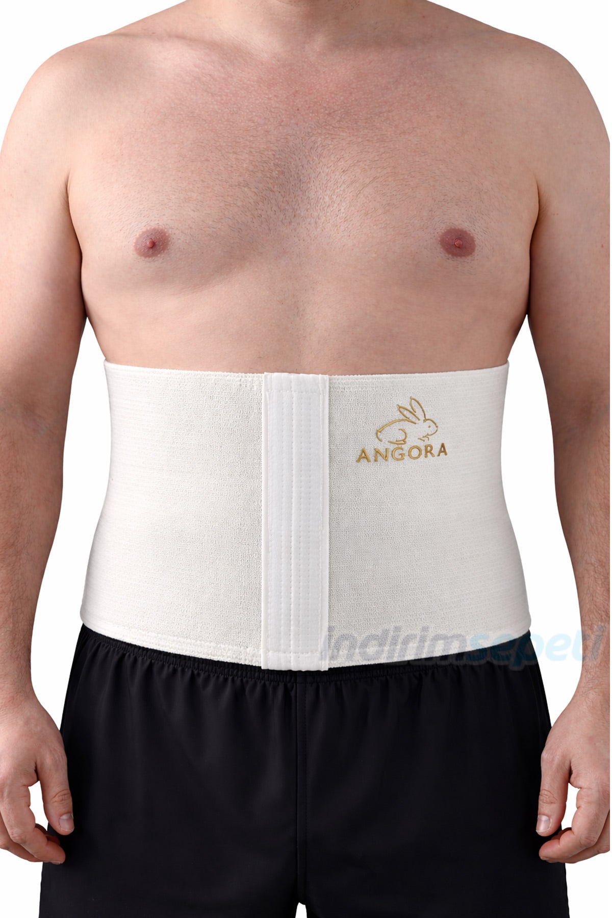 Yün Korse %100 Angora Giydirmeli ince Unisex Bel Korsesi – Isı Tutucu, Lastik Geçmeli Bel Destekleyici