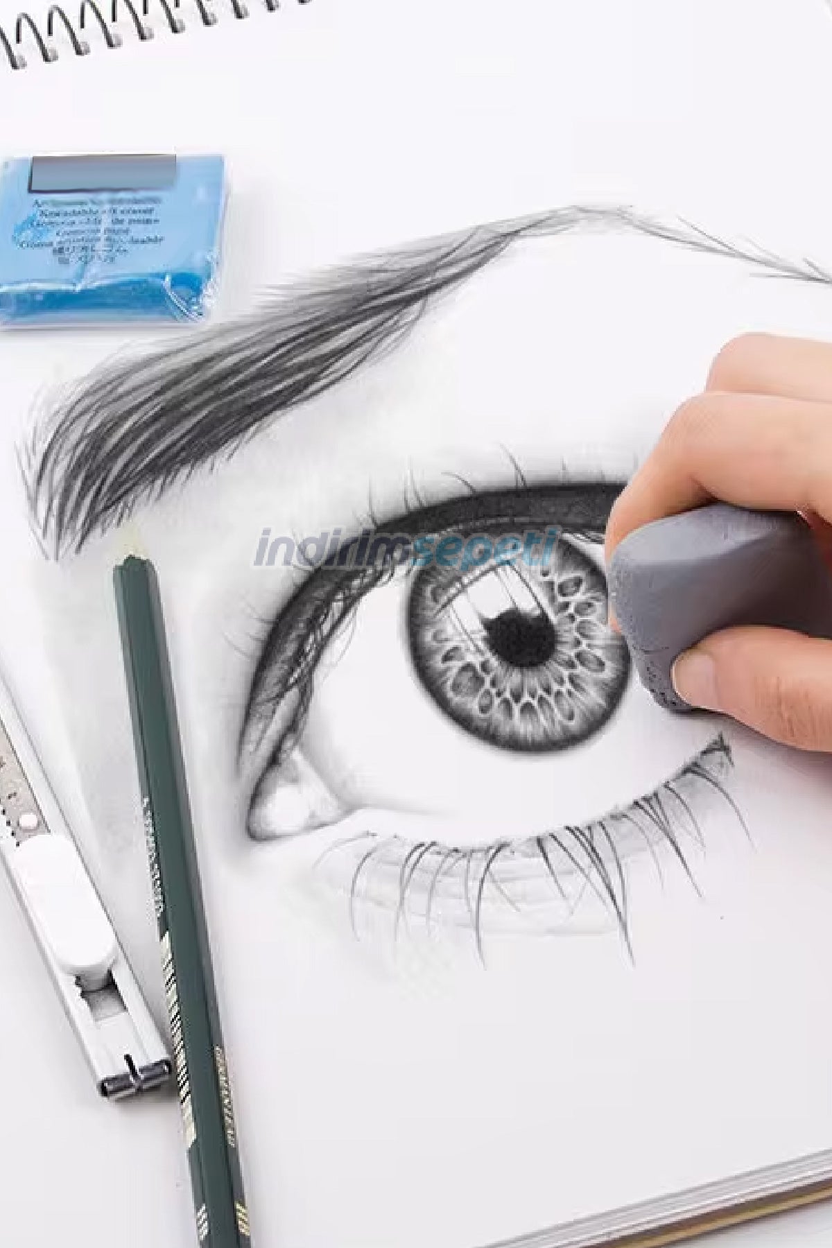 Hamur Silgi Resim Silgisi Karışık Renk 3 Adet - Indirimsepeti