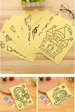 Kum Boyama A4 Kum Boyama Seti, Büyük Boy Kum Boyama Seti 1 Adet - Indirimsepeti