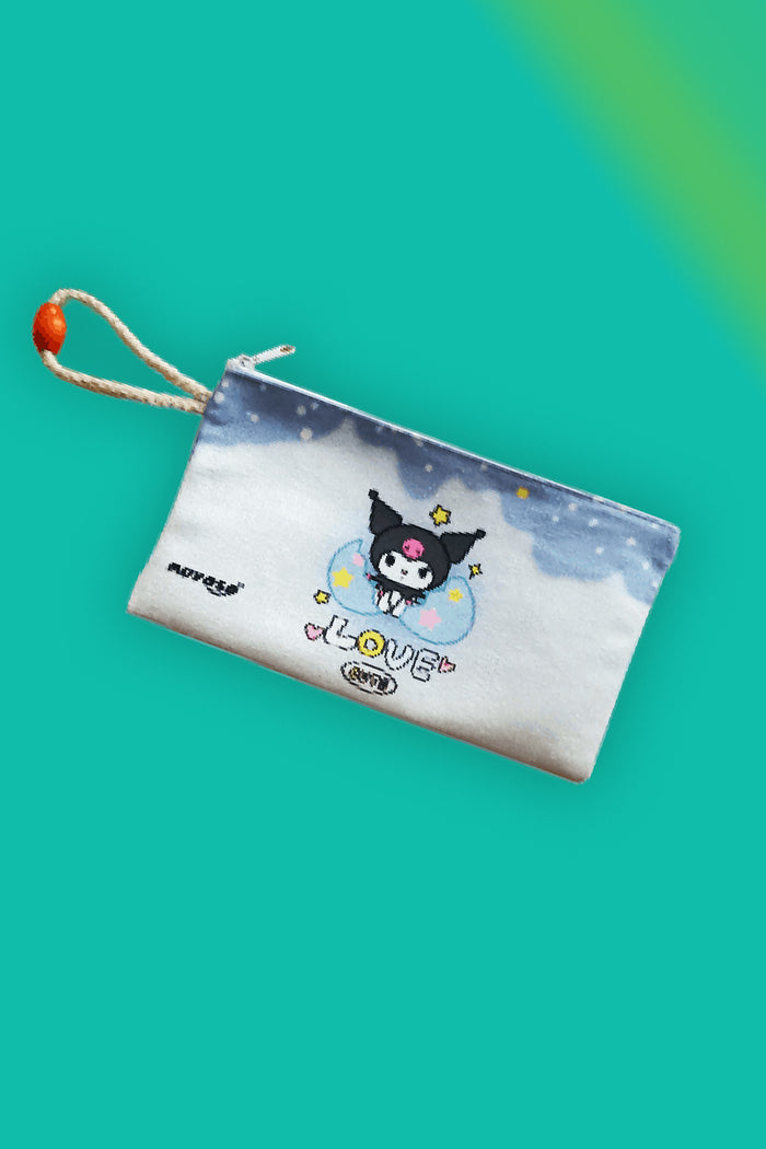 Anime Kuromi  Bez Kalemlik Makyaj Çantası Kalem Kutusu Yıkanabilir Fermuarlı Tek Gözlü Bez Kalemlik Cüzdan Makyaj Çantası - Indirimsepeti
