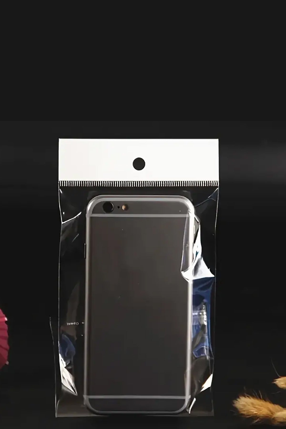 Şeffaf Opipi Jelatin Torba poşet  13×25 cm | Askılı, Yapışkanlı, 100 Adet – Telefon, Gözlük ve Aksesuar Ambalajı