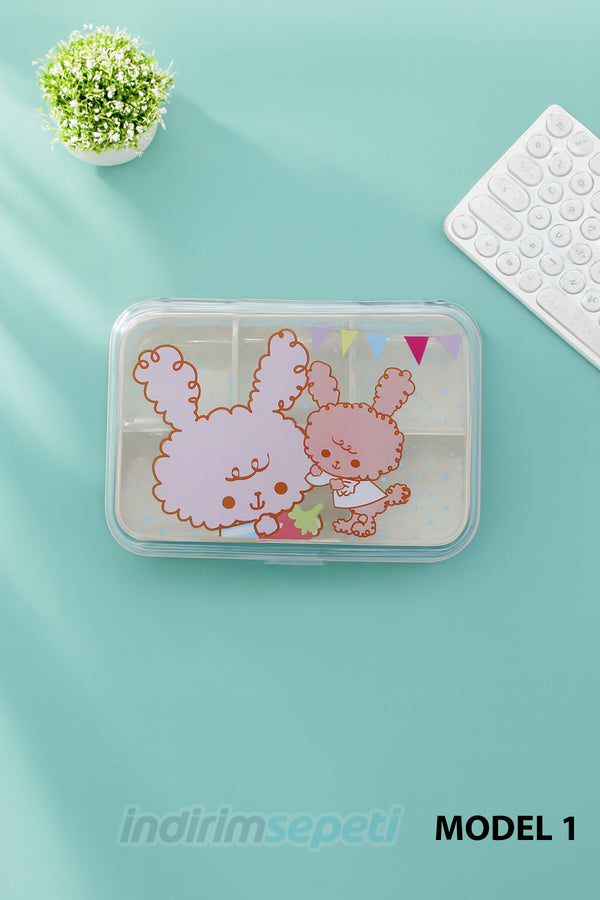 İlaç Düzenleyici – 6 Bölmeli Taşınabilir Saklama Kutusu, Zarif Tasarım, Seyahat ve Günlük Kullanım