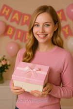 3’lü Pastel Desenli Hediye Kutusu Seti – Şık Kurdeleli Kapak, Dekoratif Saklama Kutuları