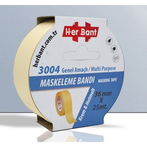 Her Bant Maskeleme Doğal Kauçuk 36 mm x 25 mt Bant - Indirimsepeti
