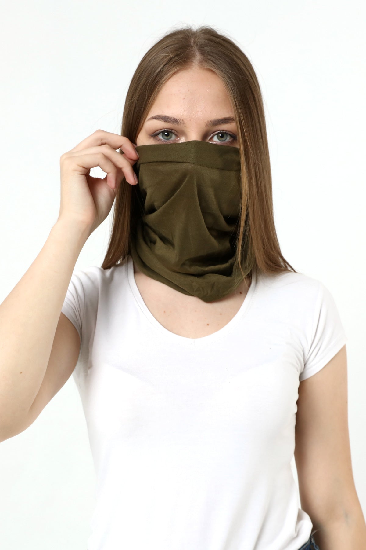 Buff Dikişsiz Boyunluk Maske Baf Bandana Saç Bandı Kamp Aksesuar Haki Desensiz - Indirimsepeti