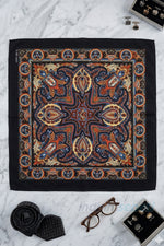 Etnik Desenli Pamuklu Bandana | 52x52 cm Geleneksel Desenli Sokak Stili Unisex Bandana