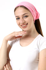 Buff Dikişsiz Boyunluk Maske Baf Bandana Saç Bandı Kamp Aksesuar Açık Pembe Düz - indirimsepeti